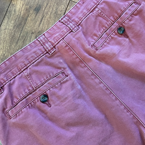 Merona Flat Front Cranberry Red Chino Shorts-Size 34 - Picture 5 of 5